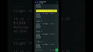 IndiGo Flight Booking on WhatsApp #whatsapp #indigo #flight #howto