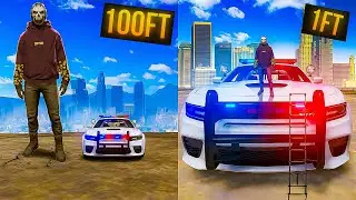 Tiny Criminal Annoying Cops In GTA 5 RP