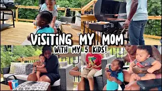 *DITL* Mommy of 5❤️ | Visiting my mom with my FIVE kids!