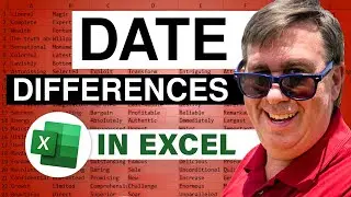 Excel - Calculate the Difference Between Two Dates in Excel using DATEDIF Function - Episode 357