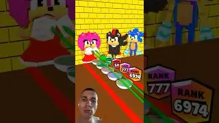 IQ UP Sonic, Shadow, Amy Rose - Minecraft Animation reaction