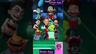 Paw Patrol Scary Ryder vs Vlad and Niki vs Spiderman X Coffin Dance Tiles Hop 321 #shorts