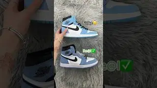 Real Vs Fake University Blue Jordan 1 💙 