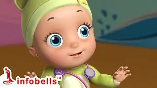 मुन्ना डॉक्टर के पास जा रहा है-Going to Doctor | Hindi Rhymes & Cartoons | Infobells #hindicartoons