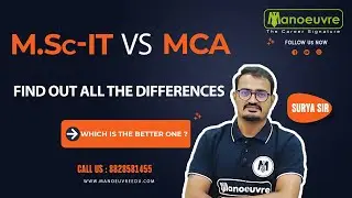 M.Sc - IT vs MCA | Find Out All The Differences | Which Is The Better One ?