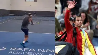 Davis Cup 2024 - Rafael Nadal practices before his last dance... at the Davis Cup