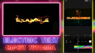 How to Make ELECTRIC TEXT in CapCut | CapCut AMV Tutorial
