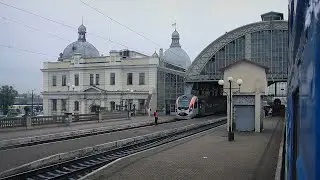 Rainy trip across Lviv | Brody - Lviv from the train window