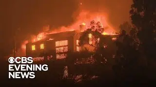 Southern California fire burns mobile homes, Malibu mansions