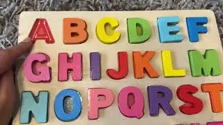 Alphabet and Number Wooden Puzzle great for toddlers #toddleractivities #amazon #earnscommissions