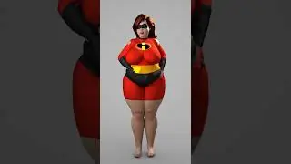Mrs. Incredible Elastigirl Fit To Fat Transformation #shehulk #musclegrowth