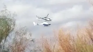 Así fue el choque de helicópteros en Argentina