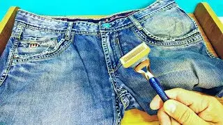 КАК ЗАТОЧИТЬ БРИТВУ ОБ ДЖИНСЫ?! КАК ЗАТОЧИТЬ БРИТВУ ДЖИЛЛЕТТ ИЛИ ОДНОРАЗОВЫЙ СТАНОК!?