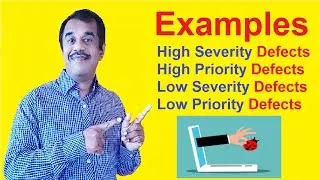 examples for high priority/high severity defect | low priority/low severity defect | testingshala