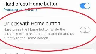 How To On Off Unlock With Home Button Settings in Samsung Galaxy S9