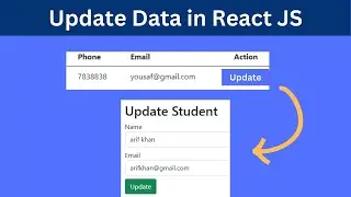 How to Update Data in React JS | Edit Record/Data using React JS