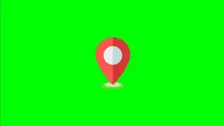 Google location tracker Animation green screen effect HD