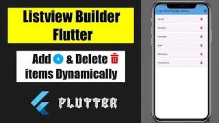 Listview Builder flutter | Flutter Widget