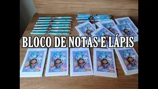 BLOQUINHOS E LÁPIS PERSONALIZADOS (Casa Mágica da Gabby 😻)