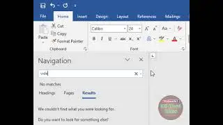 Find Tool Use in MS Word 2007, 2010, 2013, 2016, 2019, 2021, 2023