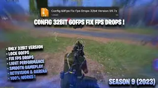 60FPS FIX FPS DROPS CONFIG FOR COD MOBILE 32BIT | CODM SEASON 9 (2023)