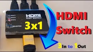 how to use HDMI Switch 3 In 1 Out 4K?