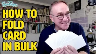 How to fold a bulk load of paper - set up a jig and a system easy