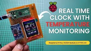 Raspberry Pi Pico Real Time Clock with Temperature Monitoring using ST7735 & DS3231