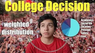 How to Choose the Best College to Attend? | Weighted Distributions