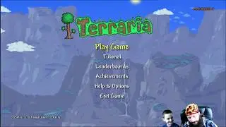 We are playing Terraria! Mineraft but... pixelated!