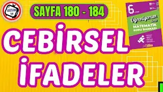 6.Sınıf Cebirsel İfadeler, Matsev Öğreniyorum Serisi, Sayfa 180-184
