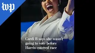 Cardi B wasn’t going to vote before Harris entered race