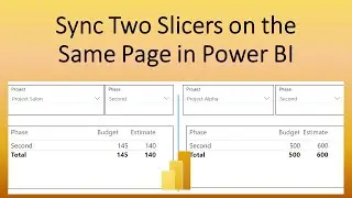 How to Sync Two Slicers on the Same Page in Power BI?