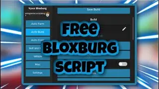 [FREE] Bloxburg Script / Hack | Autobuild | Autofarm | Teleport | AND MORE | PASTEBIN