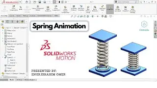 Solidworks tutorial Spring Animation | How to make spring animation in solidworks | Animate spring