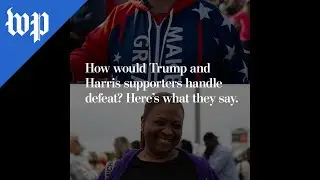 How would Trump and Harris supporters handle defeat?