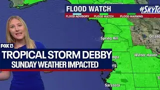 Tropical Storm Debby to impact Bay Area on Sunday