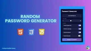 Random Password Generator | JavaScript Project Tutorial (Hindi)