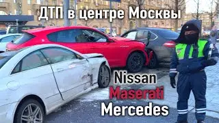 Крупное ДТП в центре Москвы. Вопрос установки "отбойников" на Садовом кольце.