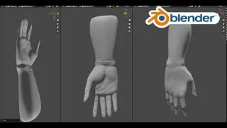 Blender 3.6 - Tutorial Sculpting Tangan (Follow Along)