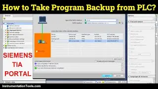 Taking Program Backup from Physical PLC: Siemens TIA Portal Tutorial