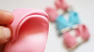 A Simple Way to Make Ribbon Bows On Hair Clips DIY