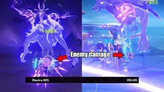I try to decrease enemy damage with 190% Electro RES | Genshin Impact
