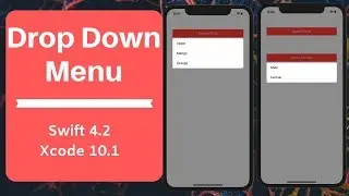 Swift 4.2: How to Create DropDown list dynamically (Xcode 10.1)