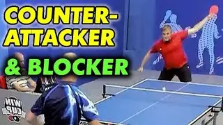 SMART Block & Counterattack table tennis: Anton Yolkin counterattacking blocker all-inverted