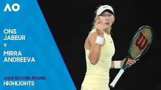 Ons Jabeur v Mirra Andreeva Highlights | Australian Open 2024 Second Round