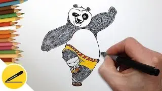 How to Draw Kung Fu Panda cartoon | Drawings for children