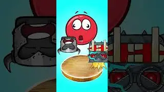 Red Ball 4 - ASMR eat red ball BOSSES game MUKBANG Animation 
