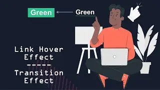 Link hover with transition effect | Before, After Trick | Menu Animation Effect  | Knowledge Meetup