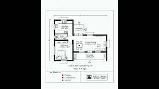 Building floor plan / low budget building design / small house design / north facing building plan